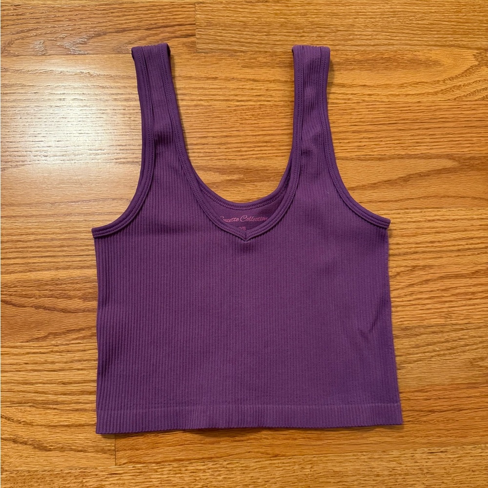 Suzette Collection Purple Cropped Tank